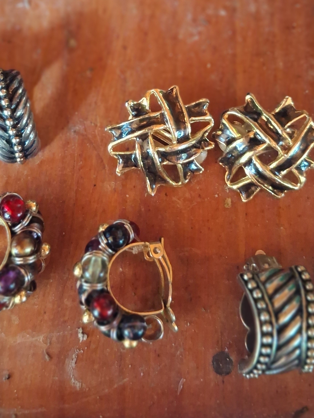 4 Pair ClipOn Earrings - Women's Fashion Jewelry